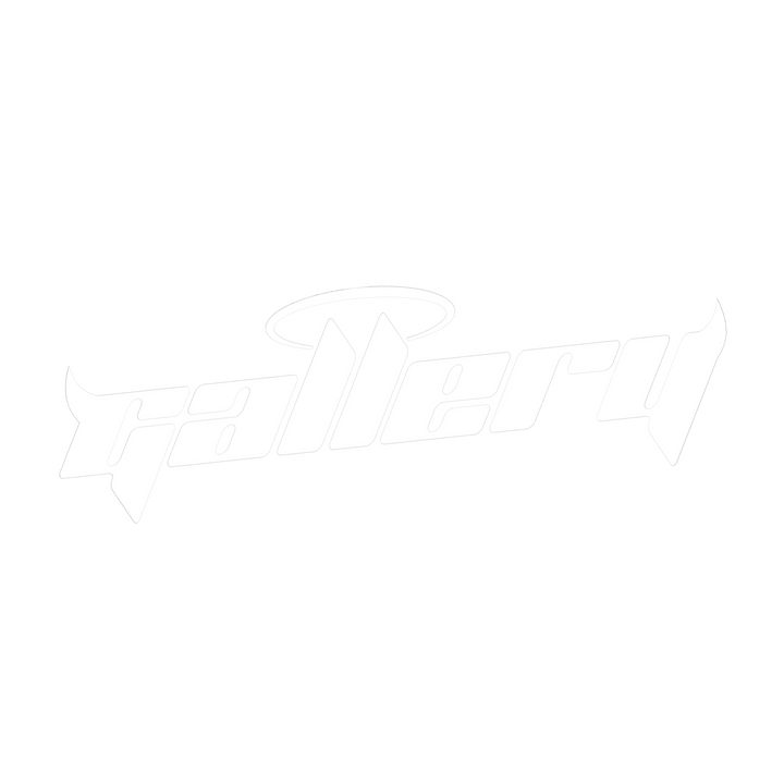 Custom car window decals and vinyl car stickers for vehicles. Halo "Gallery" logo, on black background